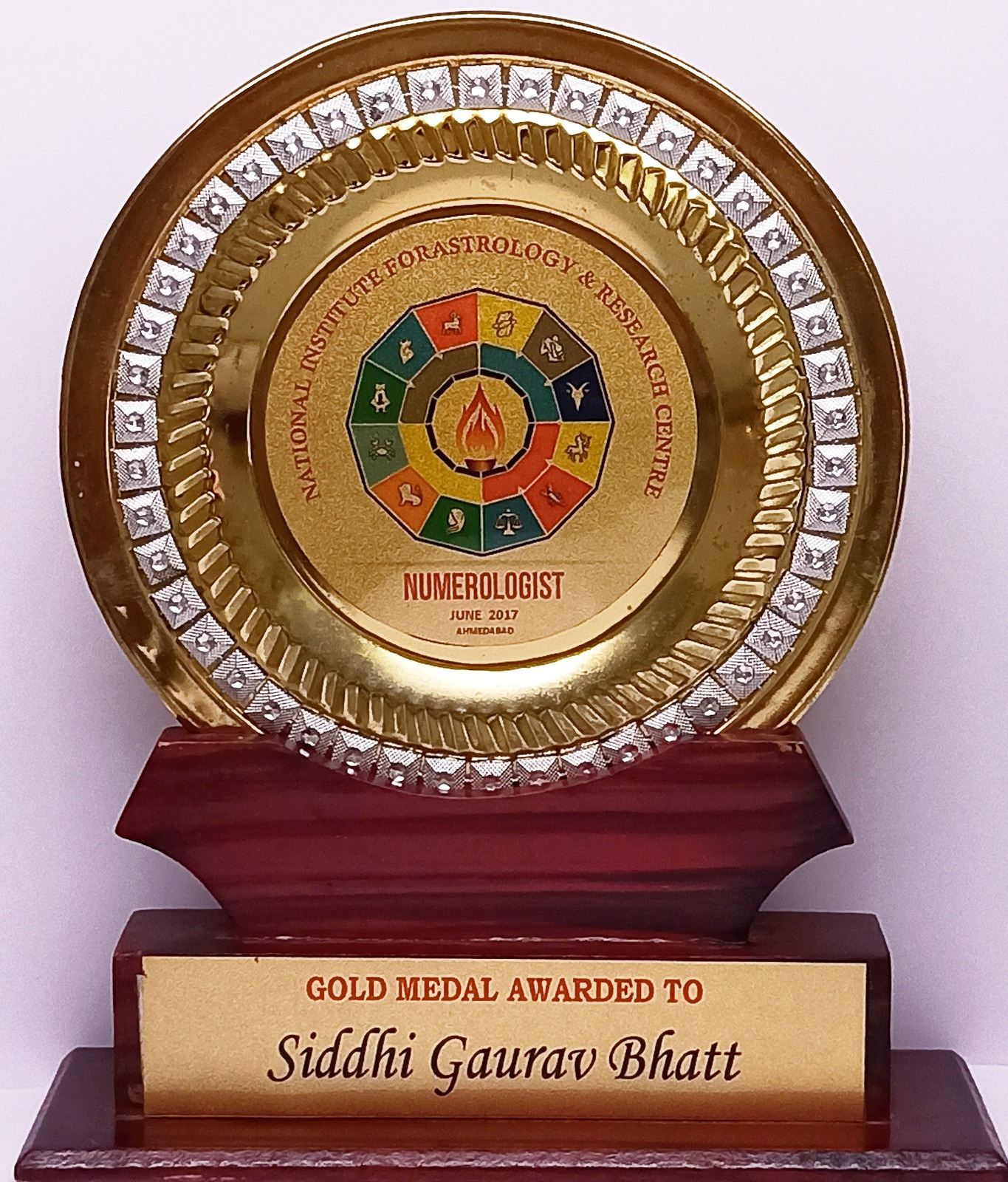 Jyotish Praveen, Gujarat University, silver medal