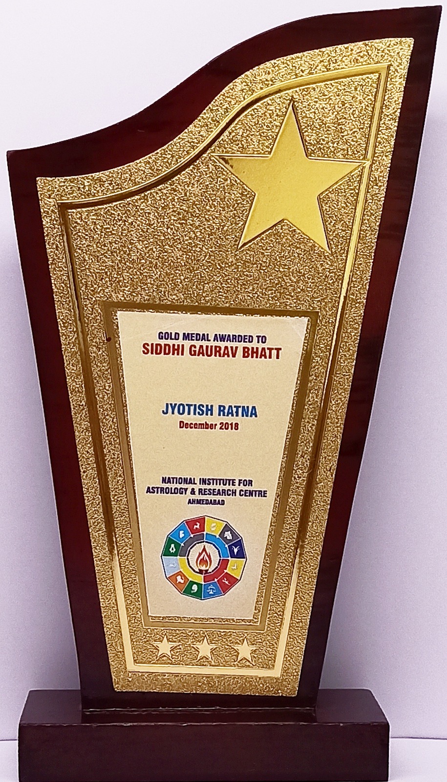 Vastu Acharya gold medal